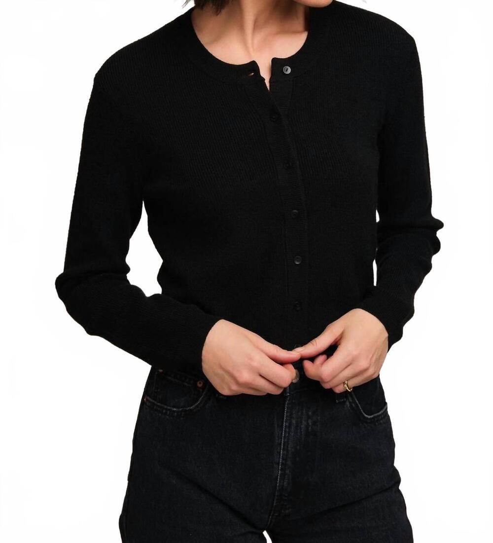 NEW GENTLE FAWN mirabelle cardigan in black